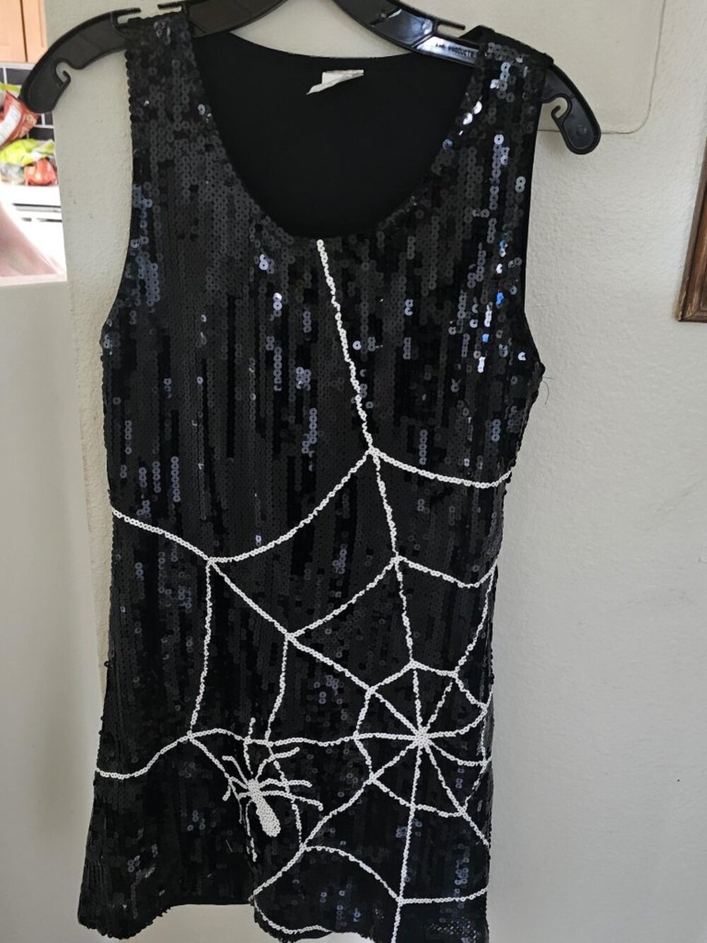 Womens Sequin Spider Dress (S)